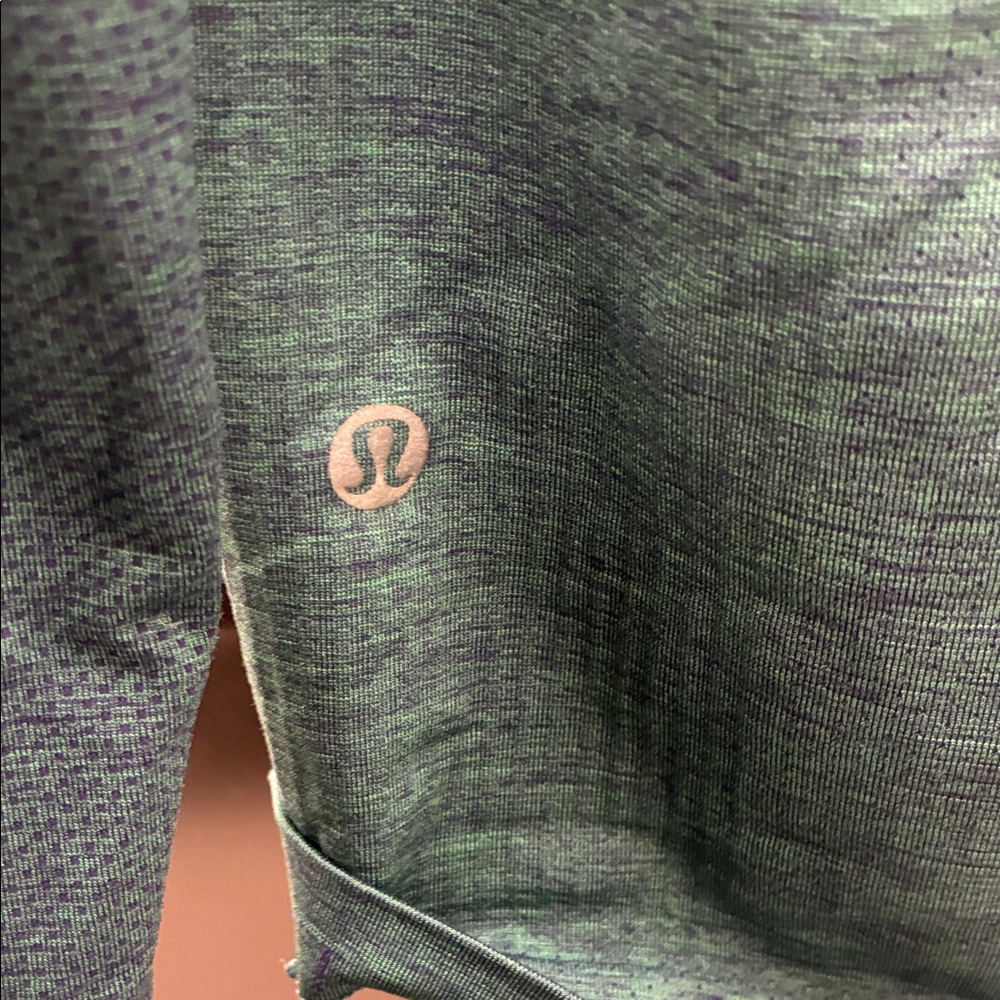 Teal Lululemon Quarter-Zip Pullover - Picture 3 of 4